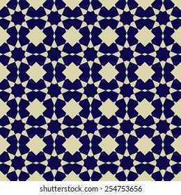 Islamic abstract geometric background. Seamless pattern. Vector illustration. 