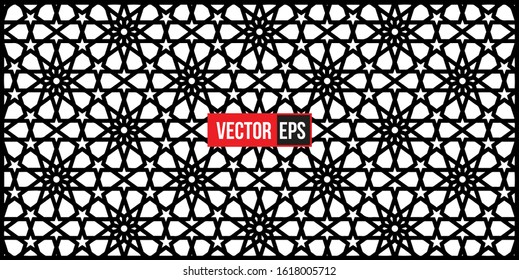 Islamic abstract ornament pattern design use for print and fashion design
