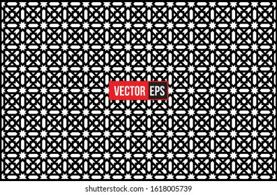 Islamic abstract ornament pattern design use for print and fashion design