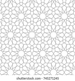 islamic abstract ornament pattern design use for print and fashion design - Shutterstock ID 745271245