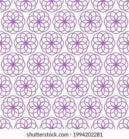 Islamic abstract ornament seamless pattern, Arabic geometric ornament for background
