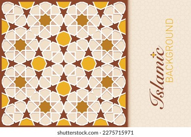 ISLAMIC ARABESQUE DESIGN VECTOR IMAGE
