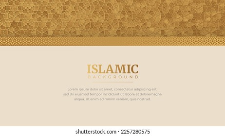 Islamic Arabic Arabesque Mosaic Pattern Background Design Template