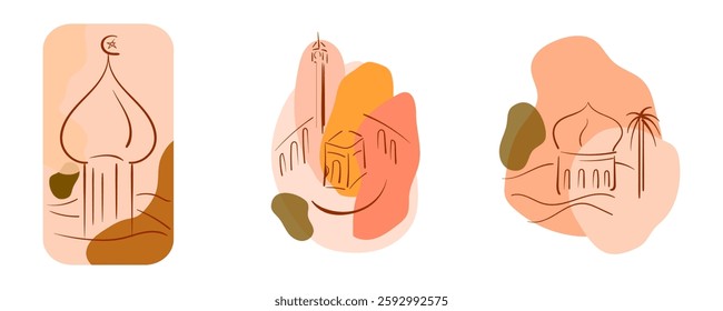 islamic arabic background design. boho muslim arabic background