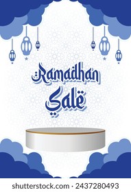 Islamic Arabic Background with Product Display Stage Podium