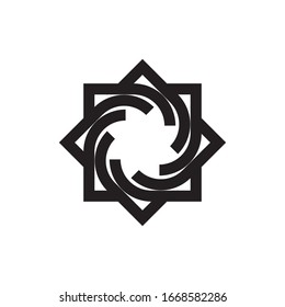 Islamic Arabic Classic Ornament logo design vector
