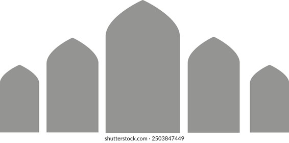 islamic arabic doors background vector eps 
