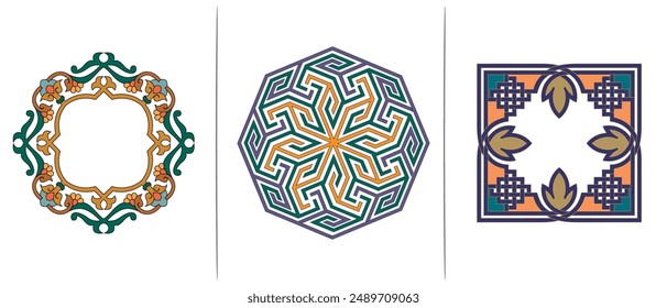 arábigo islámico geométrico geométrico patrón clásico deco marroquí minimalista cultura musulmana moderna sin fin persistimbol ilustración patrón infinito decoración colorida ornamento decoración tradicional 