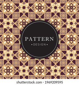 Islamic or Arabic geometric seamless pattern design. Vector geometrical background for graphic print, cover, packaging, wrapping paper, fabric, wallpaper, etc. Abstract ceramic texture.