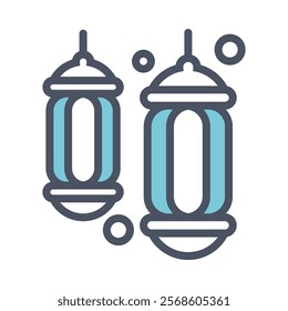 Islamic Arabic Lantern Collection Isolated