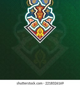 Islamic Arabic Luxury Background with Beautiful pattern and Ornament