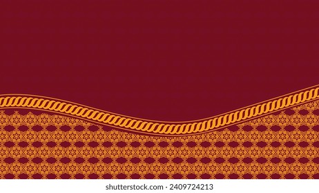 Maroon islámico de lujo árabe fondo con patrón geométrico 