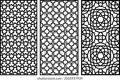 Islamic, arabic moroccan geometric patterns, islamic designs and patterns collection, muslim arabesque geometric patterns, cnc laser cut plazma patterns