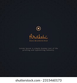 Islamic arabic vector background. Abstract background. Arabic greetings template.
