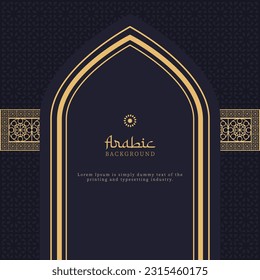 Islamic arabic vector background. Abstract background. Arabic greetings template.