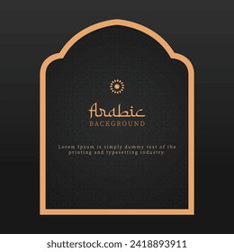 Islamic arabic vector background. Abstract background. Arabic greetings template.
