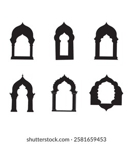 Islamic Arch Design Templates Vector Design