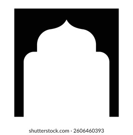 Islamic Arch Frame Traditional Arabic Window Mosque Doorway Silhouette
