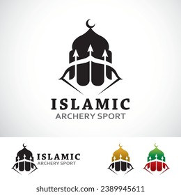 Islamic Archery Logo Design Template