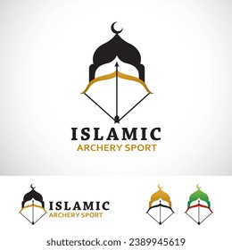 Islamic Archery Logo Design Template