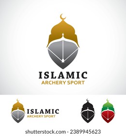 Islamic Archery Logo Design Template