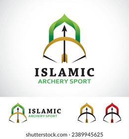 Islamic Archery Logo Design Template