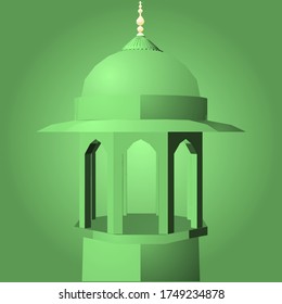 islamic architecture mosque illustration vector