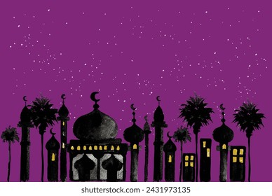 Islamic Art Elements for Muslim Celebration