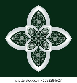 Islamic Art and Islamic Floral Art Design and Islamic Flower Art Design