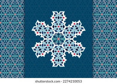 Islamic Art Geometric Patterns, Arabesque design decorative collection, background islamic ornament vector image