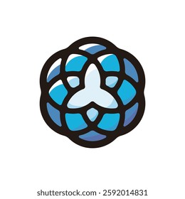 Islamic art illustration icon.Simple vector outline, clipart for graphic design.