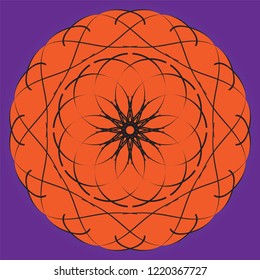 Islamic Art for Pattern Purple Color