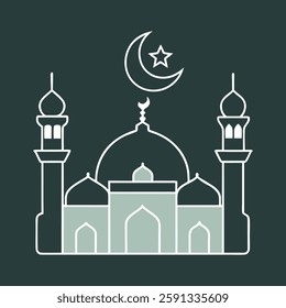 Islamic art Ramadan Mubarak festival