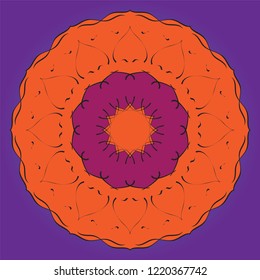 Islamic Art for Tulip Purple Color