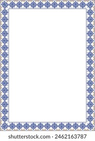 Islamic Asian ornament frames, borders, decorative ornament, persian motiff frame. Abstract Asian elements of the national pattern of the Kazakhs, Kyrgyz, Mongols, Tatars, Uzbeks, Tajiks. Vector