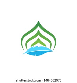 Islamic Author Logo. Islamic writer logo symbol or icon template. 