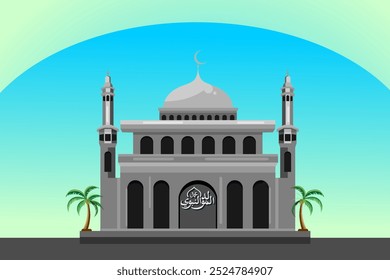 islamic backgroun mosque and abstrak design