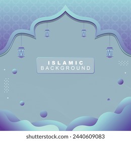 Islamic background abstract fluid decoration