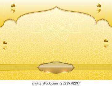 Islamic background, Arabesque background. Muslim luxury background