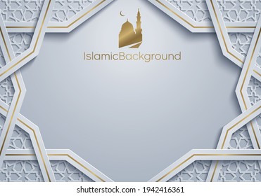 Islamic Background with Arabic geometric pattern