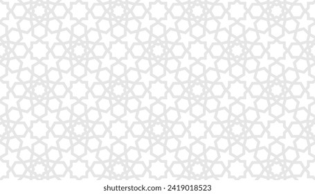 islamic background with arabic hexagonal ornament and arabian seamless geometric pattern texture use for ramadan wallpaper and eid banner