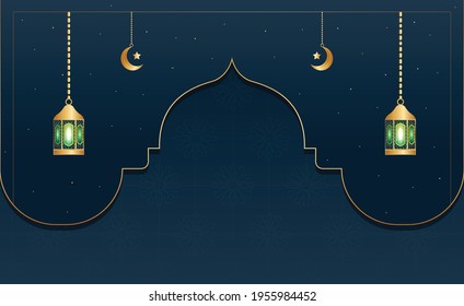 Islamic background or banner design