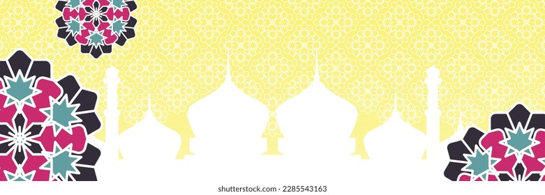 Islamic background, with beautiful mandala ornament. vector template for banners, greeting cards for Islamic holidays, eid al fitr, ramadhan, eid al adha