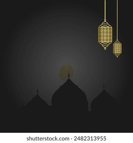 Islamic Background, can be used for greeting cards for major Islamic holidays, such as Eid Mubarak, Eid al-Adha, Islamic New Year, etc.