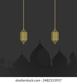 Islamic Background, can be used for greeting cards for major Islamic holidays, such as Eid Mubarak, Eid al-Adha, Islamic New Year, etc.