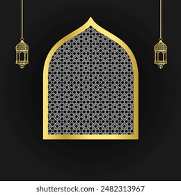 Islamic Background, can be used for greeting cards for major Islamic holidays, such as Eid Mubarak, Eid al-Adha, Islamic New Year, etc.