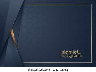 Islamic Background, Certificate Template With Geometric Pattern Design