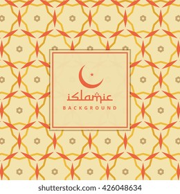 islamic background with colorful pattern