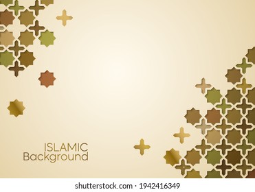 Islamic background colourful geometric pattern