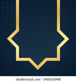 Islamic Background creative vector social media post template. for web landing page template, banner, presentation, social, and print media. islamic eid fitr or adha flat design vector illustration.
